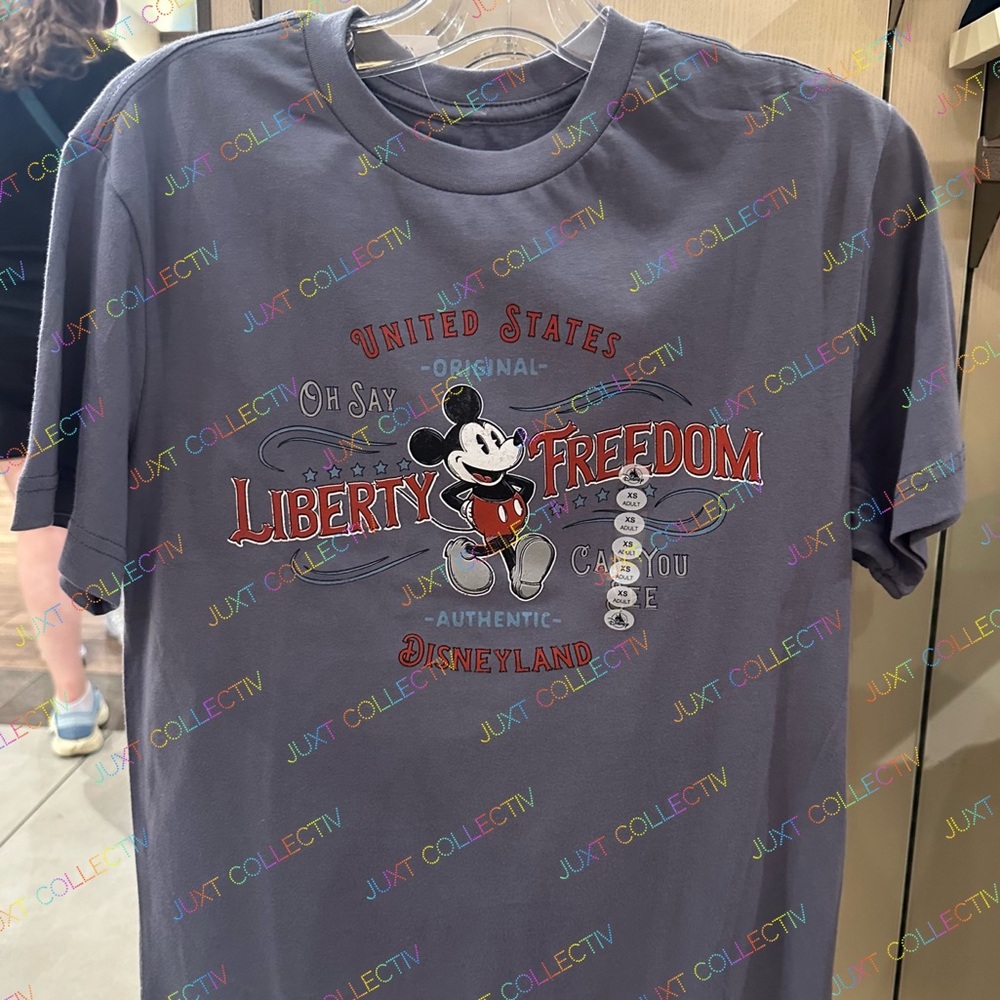 Disneyland Authentic Original Mickey United States Liberty Freedom Graphic Shirt